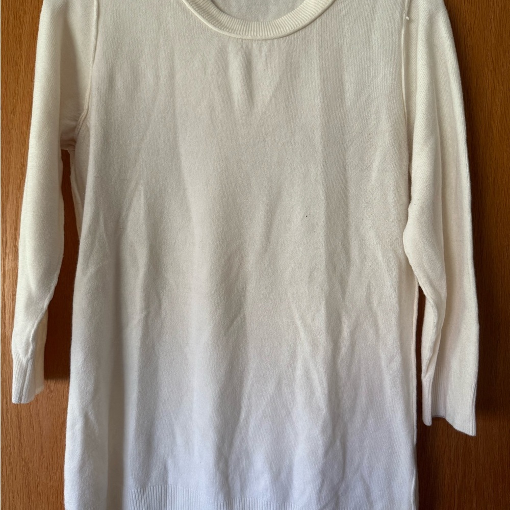 New York & Company Cream Knit Sweater